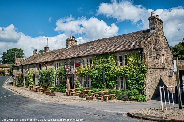 Captivating Red Lion Hotel, Burnsall Picture Board by Colin Metcalf