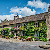 Buy canvas prints of Captivating Red Lion Hotel, Burnsall by Colin Metcalf