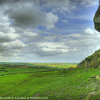 Buy canvas prints of View from Almscliff Crag #2. by Colin Metcalf