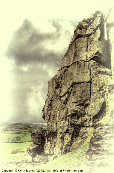 Almscliff Crag Profile #3. Picture Board by Colin Metcalf