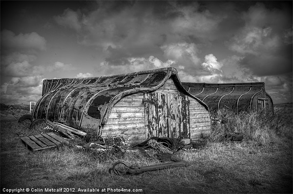 Fisherman's Hut in Mono. Picture Board by Colin Metcalf