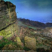 Buy canvas prints of Chevin Surprise View by Colin Metcalf
