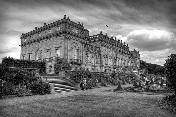 Harewood House #2 Mono Picture Board by Colin Metcalf