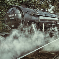 Buy canvas prints of Vintage Austerity Class Engine by Colin Metcalf