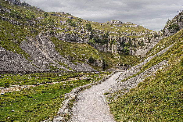 The Approach to Malham Cove Picture Board by Colin Metcalf