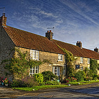 Buy canvas prints of Gillamoor Cottages by Colin Metcalf