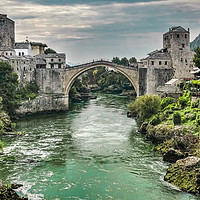 Buy canvas prints of Stari Most “Old Bridge” Mostar by Colin Metcalf