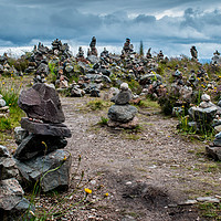 Buy canvas prints of Enigmatic Stacked Stones of Skye by Colin Metcalf