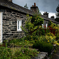 Buy canvas prints of Pitlochry Cottages by Colin Metcalf