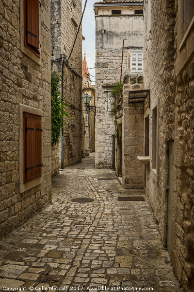 Trogir Alley Picture Board by Colin Metcalf