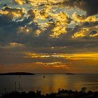 Buy canvas prints of Sunset over the Adriatic by Colin Metcalf