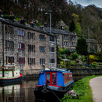 Buy canvas prints of Canal side residences by Colin Metcalf