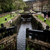 Buy canvas prints of The Locks by Colin Metcalf