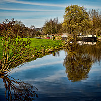 Buy canvas prints of Canal Reflections by Colin Metcalf