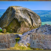 Buy canvas prints of Enduring Enigma: Ilkley Moor's Graffiti Stones by Colin Metcalf
