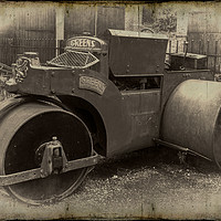 Buy canvas prints of Industrial Heritage: The Griffin Road Roller by Colin Metcalf