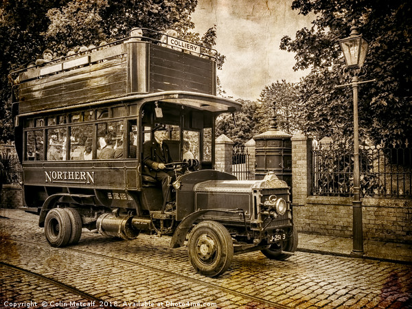 Nostalgic Journey Aboard Daimler Omnibus Picture Board by Colin Metcalf