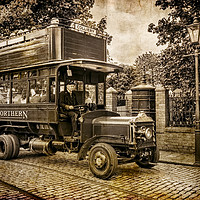 Buy canvas prints of Nostalgic Journey Aboard Daimler Omnibus by Colin Metcalf
