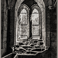 Buy canvas prints of The Chapter House Window by Colin Metcalf
