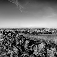 Buy canvas prints of Dry Stone Walling in Mono by Colin Metcalf