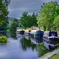 Buy canvas prints of Narrow Boats by Colin Metcalf