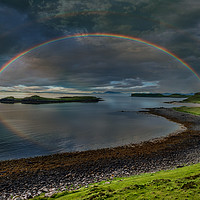 Buy canvas prints of Rainbow Over Skye by Colin Metcalf