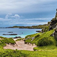 Buy canvas prints of Bostadh Beach, Great Bernera by Colin Metcalf