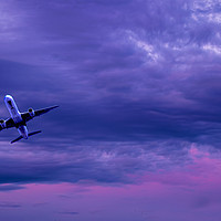 Buy canvas prints of Evening Take Off by Colin Metcalf