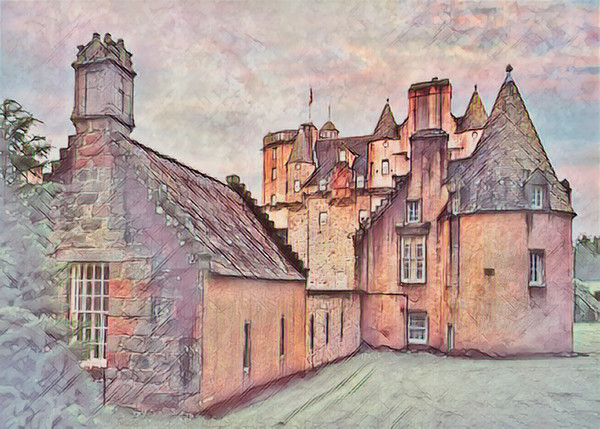 Castle Fraser Picture Board by Colin Metcalf