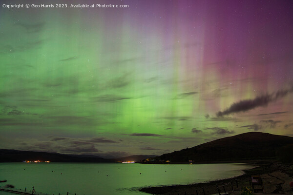 Scottish Aurora  Picture Board by Geo Harris