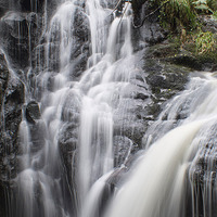 Buy canvas prints of Fairlie Castle Waterfall by Geo Harris
