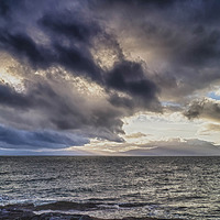 Buy canvas prints of Stormy Skies Over Arran by Geo Harris