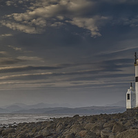 Buy canvas prints of The Cloch Lighthouse by Geo Harris