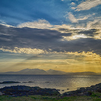 Buy canvas prints of Portencross Sunset by Geo Harris