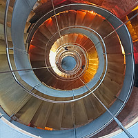 Buy canvas prints of The Lighthouse Stairs by Geo Harris