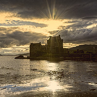 Buy canvas prints of Sunset at Eilean Donan by Geo Harris