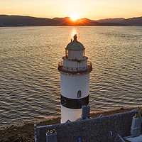 Buy canvas prints of The Cloch Lighthouse by Geo Harris