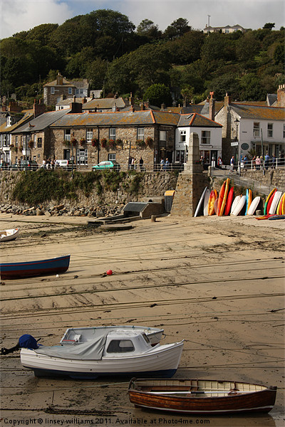 Mousehole Harbour. Picture Board by Linsey Williams