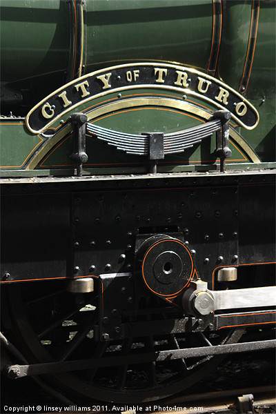 City of Truro Steam Train Picture Board by Linsey Williams