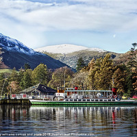 Buy canvas prints of The Western Belle on Ullswater by Linsey Williams