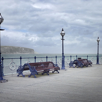 Buy canvas prints of Swanage Pier by Linsey Williams