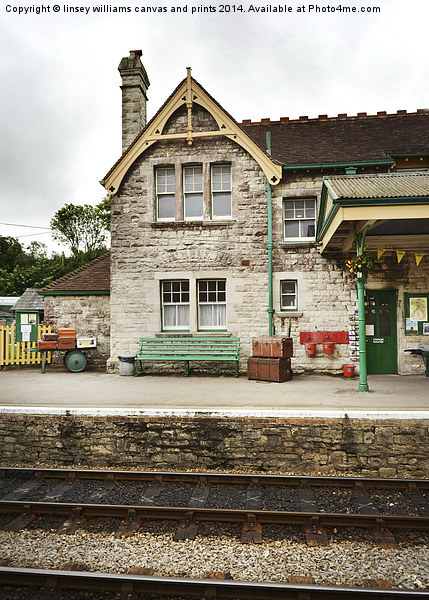  The Station At Corfe Picture Board by Linsey Williams