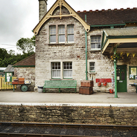 Buy canvas prints of  The Station At Corfe by Linsey Williams