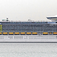 Buy canvas prints of  M S Independence Of The Seas by Linsey Williams