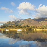 Buy canvas prints of  Boats On Derwentwater by Linsey Williams
