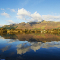 Buy canvas prints of  Skiddaw Reflections by Linsey Williams