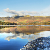 Buy canvas prints of Skiddaw Reflections 2 by Linsey Williams