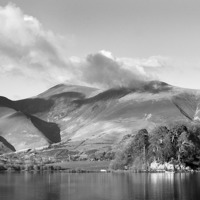 Buy canvas prints of  Skiddaw And Friars Crag, Cumbria by Linsey Williams