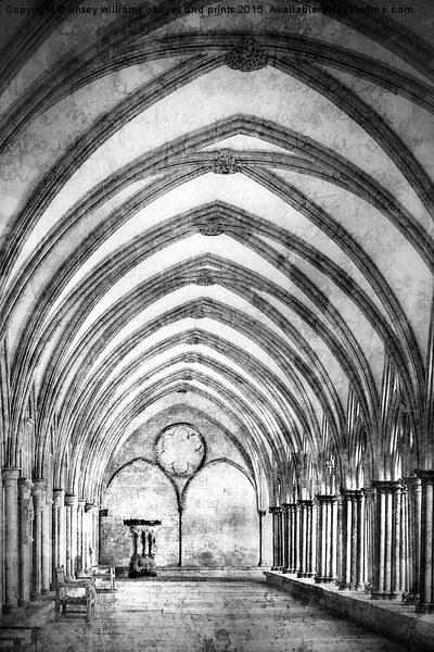 Salisbury Cathedral Cloisters  Picture Board by Linsey Williams
