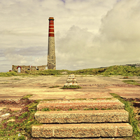 Buy canvas prints of  Steps To A Bygone Industrial Age by Linsey Williams